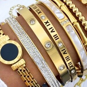 18k Gold Plated Bangle Bracelet